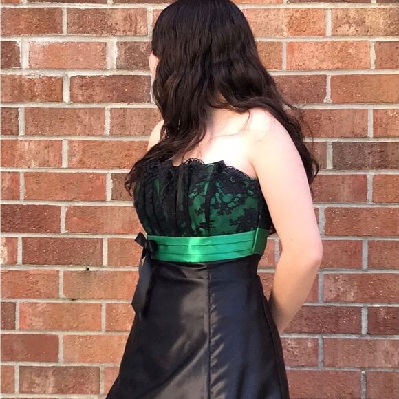 Jessica McClintock for Gunne Sax Strapless Gown sz 5 - Picture 2 of 16